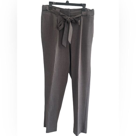 Violet and Roses - Women’s Dress Pants with tie belt. Size: 19/30 Color: Gray - Picture 1 of 8